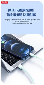 XO NB212 2.1A USB Καλώδιο for Lightning 1m Πράσινο - Image 8