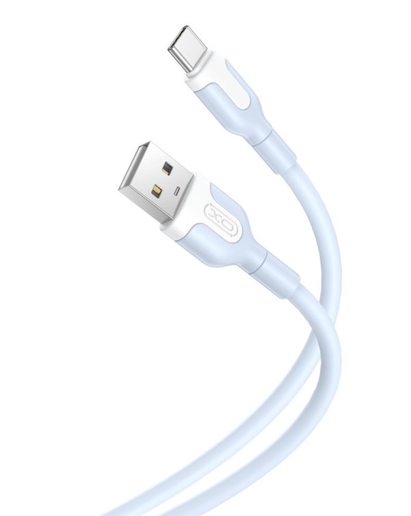XO NB212 2.1A USB Καλώδιο for Type-C 1m Μπλέ