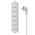 XO WL19 (EU) Πολύπριζο 5 Θέσεων με USB-A + 1USB-C και Ανεξάρτητους Διακόπτες - Image 3