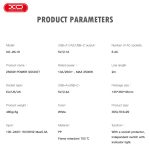 XO WL19 (EU) Πολύπριζο 5 Θέσεων με USB-A + 1USB-C και Ανεξάρτητους Διακόπτες - Image 7