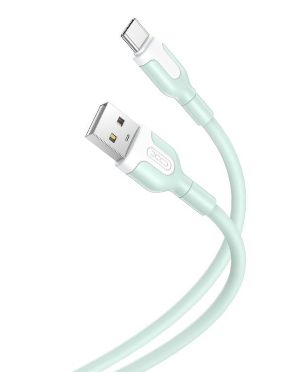 XO NB212 2.1A USB Καλώδιο for Type-C 1m Πράσινο
