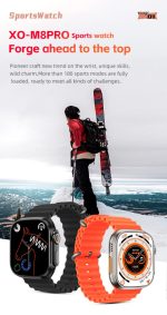 XO M8 PRO smart sports call watch Μαύρο - Image 21