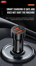 XO CC48 Smart Μεταλλικός Διπλός USB Universal Φορτιστής Αυτοκινήτου - Image 6