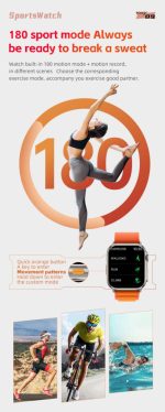 XO M8 PRO smart sports call watch Μαύρο - Image 14