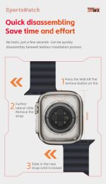 XO M8 PRO Smart Sports Call Watch Ασημί - Image 18