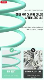 XO NB156 USB Καλώδιο Φόρτισης για Lightning Μαύρο - Image 5