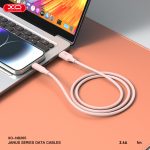 XO NB265 Μινιμαλιστικό Καλώδιο Type-C Ροζ - Image 3
