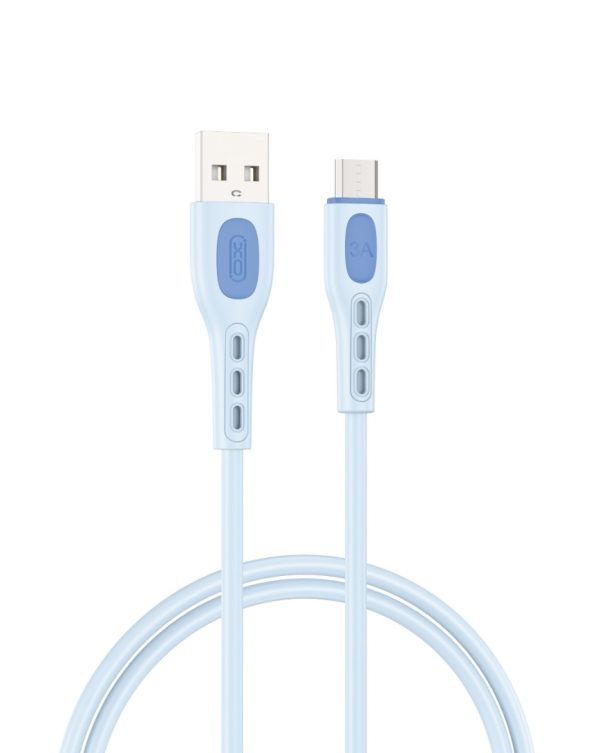 XO NB280 Καλώδιο Δεδομένων Micro 1M 3A Μπλε