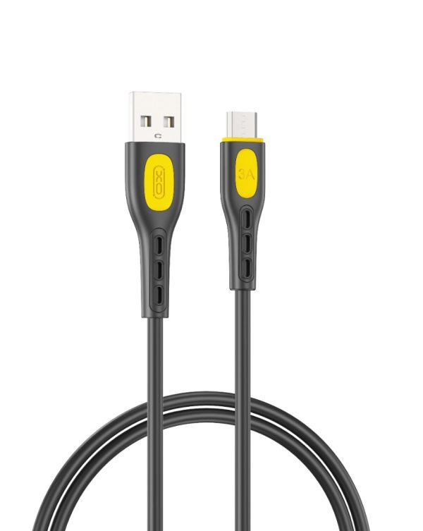 XO NB280 Καλώδιο Δεδομένων Micro 1M 3A Μαύρο