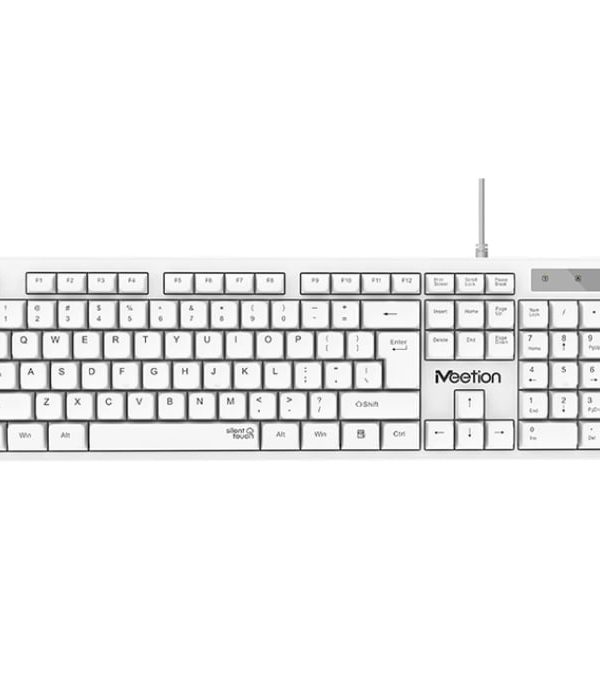 Meetion MT-K300 Standard USB Ενσύρματο Πληκτρολόγιο Λευκό