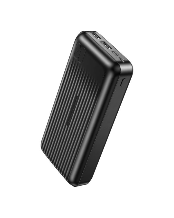 XO PB302 Light Display Power Bank 20000mAh Μαύρο