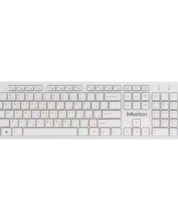 Meetion MT-WK841 2.4G Ασύρματο Πληκτρολόγιο Άσπρο