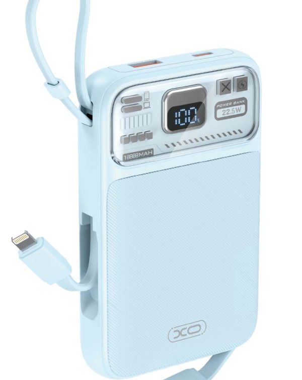 XO PR243 22.5W Powerbank Γρήγορης Φόρτισης 10000mAh Μπλε
