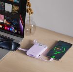 XO PR243 22.5W Powerbank Γρήγορης Φόρτισης 10000mAh Μωβ - Image 3