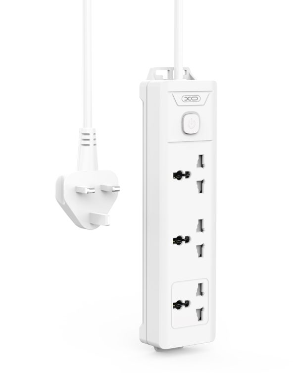 XO WL17 (UK) long row 3AC socket with switch