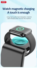 WX035 3-in-1 Multi-function Wireless Charging Black - Image 5