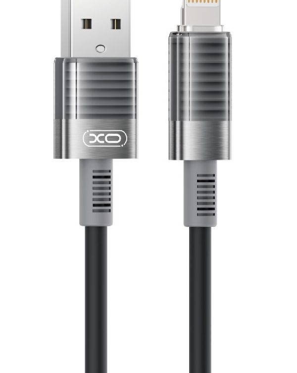 XO NB282 Καλώδιο Γρήγορης Φόρτισης 6A Lightning Μαύρο