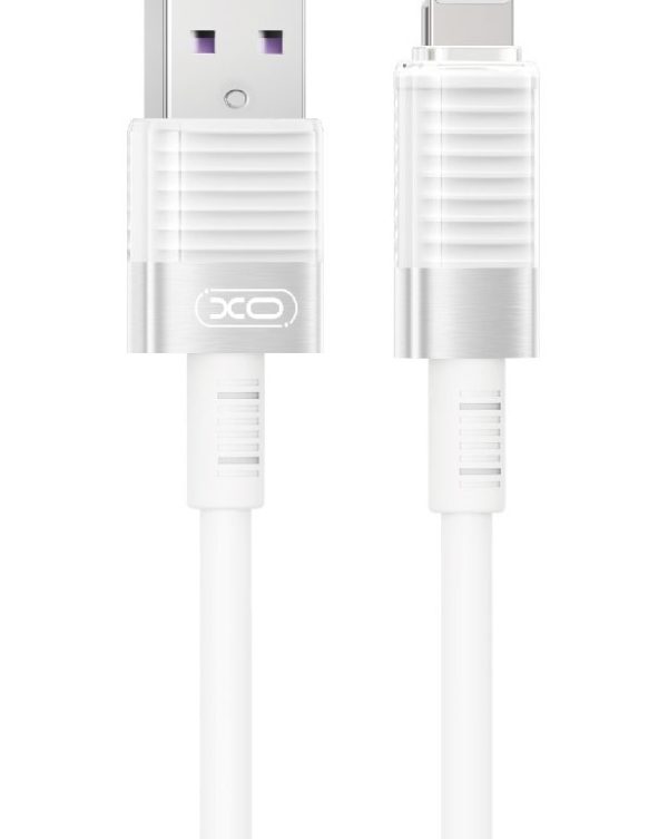 XO NB282 Καλώδιο Γρήγορης Φόρτισης Σιλικόνης 6A Λευκό