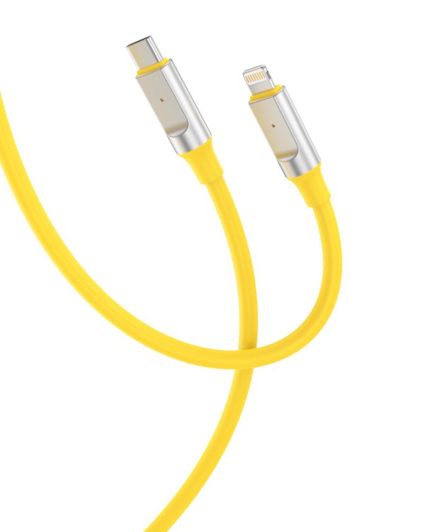 XO NB251 6A Καλώδιο Φόρτισης + Data για Lightning L=1m Cable Κίτρινο