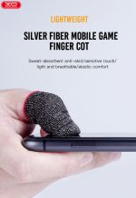 XO ZT-1b Silver fiber mobile game finger sleeve Ultrathin - Image 3